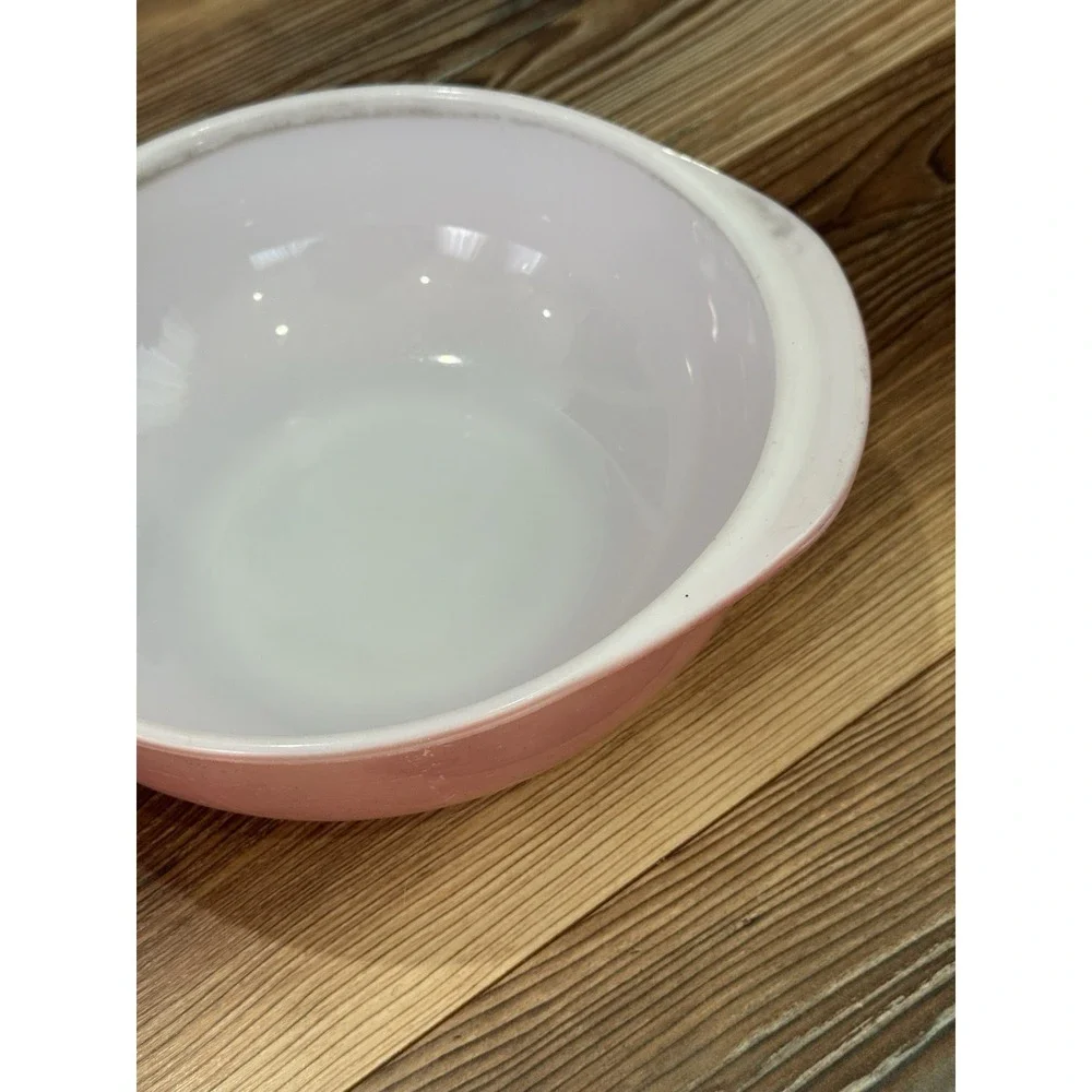 Vintage PYREX Desert Dawn Pink Speckled  2 Qt 024 Round Casserole Dish 1950s USA